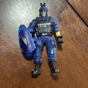 Chap Mei SWAT Action Figure Blue Tactical Police Soldier Force Toy 3.75”